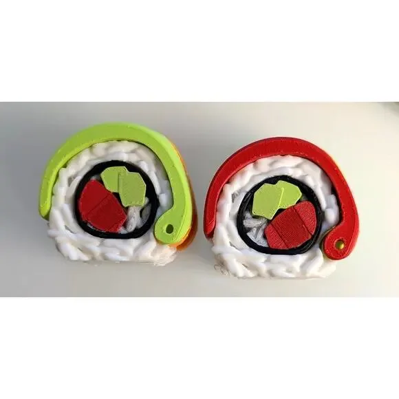 Sushi pill organizer w/ notepad & chopstick pens stylish and functional! gift - Picture 3 of 4